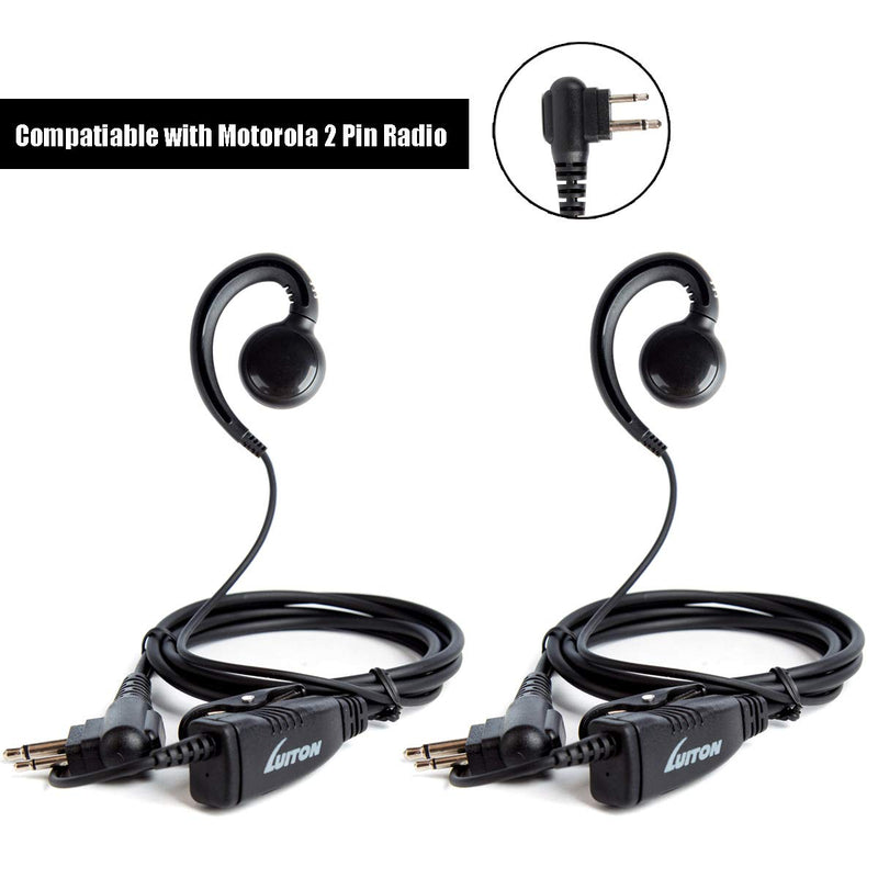 [Australia - AusPower] - 2 Pack Motorola Earpiece with Microphone and PTT Compatiable with Walkie Talkie Motorola CLS1413 CLS1450 CP110 CP200 GP300 GP2000 CT150 CP040 PRO1150 - Replaces RLN6423 (2 Pack) 