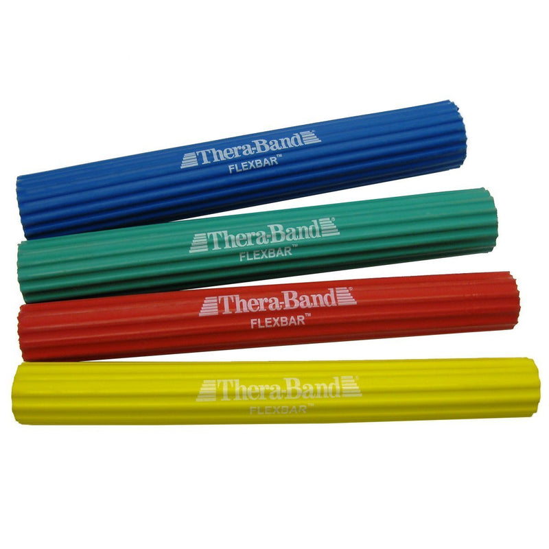 [Australia - AusPower] - THERABAND FlexBar, Tennis Elbow Therapy Bar, Relieve Tendonitis Pain & Improve Grip Strength, Resistance Bar for Golfers Elbow & Tendinitis New Version Yellow - Extra Light 