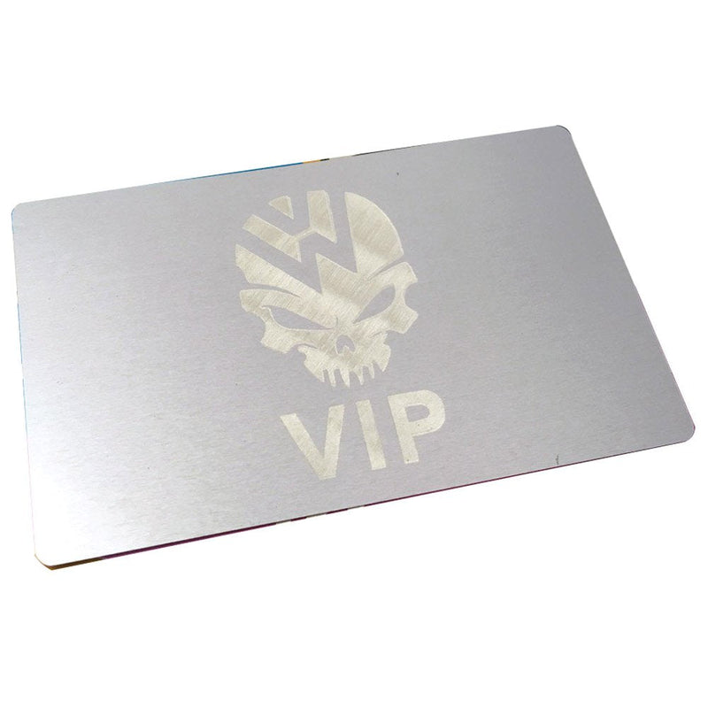 [Australia - AusPower] - Ebamaz Thin 100PCS Aluminum Alloy Metal Card Plate 3.4 X2.13X0.008 inch for Laser Engrave (Silver, Blank)) Silver, Blank 