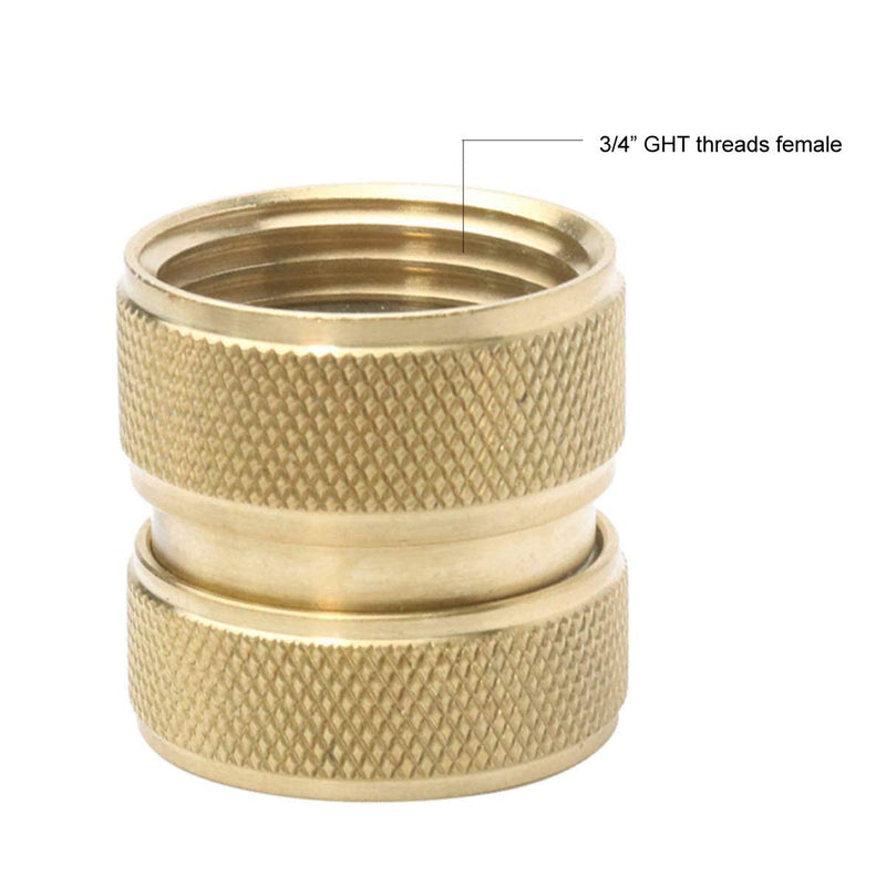 [Australia - AusPower] - PLG Garden Hose Quick Connect Fittings - 3/4" Genuine Brass Leak-free Hose Connector - Sturdy and Easy to Connect/Disconnect - Extra Washers Included - 4 Female + 4 Male C 4F+4M 