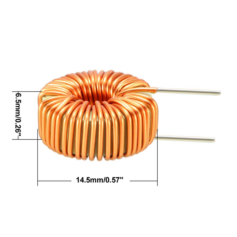 [Australia - AusPower] - uxcell 10Pcs Vertical Toroid Magnetic Inductor Monolayer Wire Wind Wound 100uH 3A Inductance Coil 
