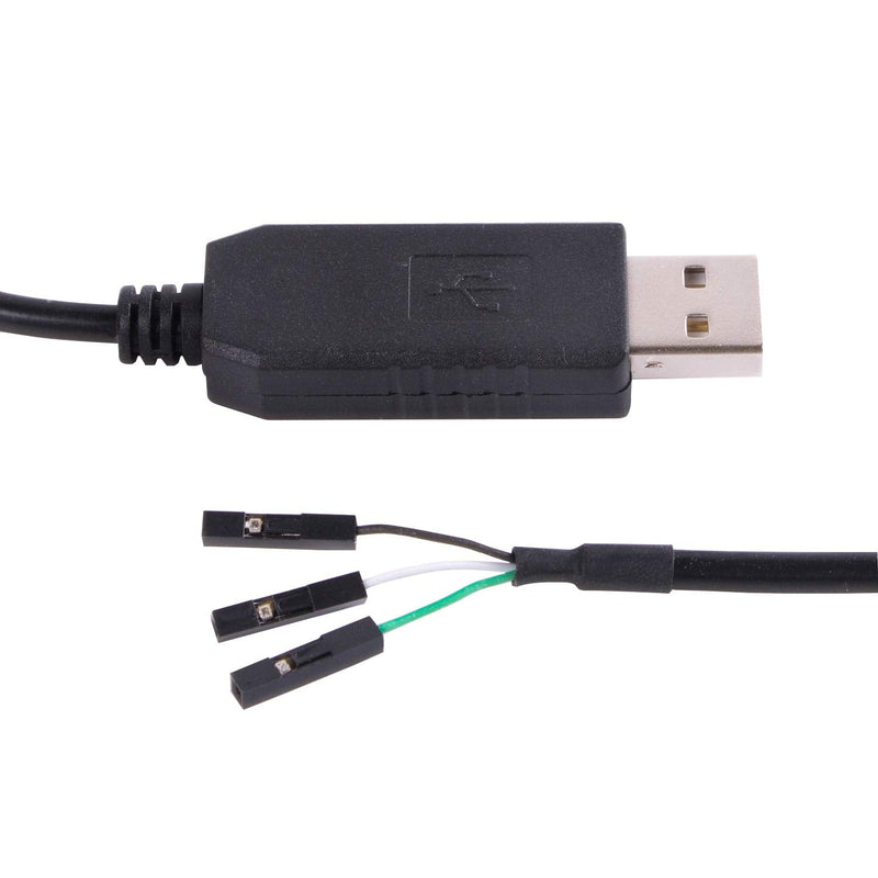 [Australia - AusPower] - FTDI USB to TTL Serial 5V Adapter Cable with 3 Pin 0.1 inch Pitch Male Socket Header UART IC FT232RL Chip for Windows 10 8 7 Linux MAC OS (Logic 5V Level) Logic 5V Level 
