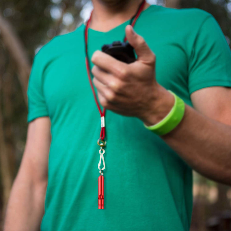 [Australia - AusPower] - 49 Pieces Emergency Whistle with Keychain, Aluminum Keychain Whistle Emergency Survival Whistle Key Chain for Outdoor Camping Hiking Boating Hunting Fishing, 7 Colors 