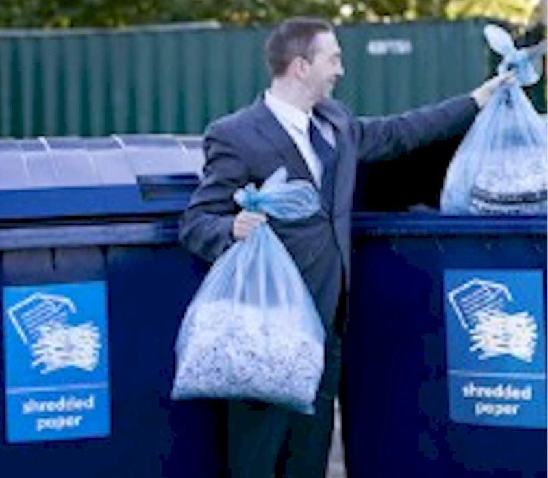 [Australia - AusPower] - BSBValue Shredder Bags, Use for Small Shredders, This Commercial Size Bag Is Called a 10 Gallon Size Bag It has a 47.5 Inch Circumference, It Fits Most 6 to 7 Gallon Size Shredders, 1 Roll of 100 Bags 