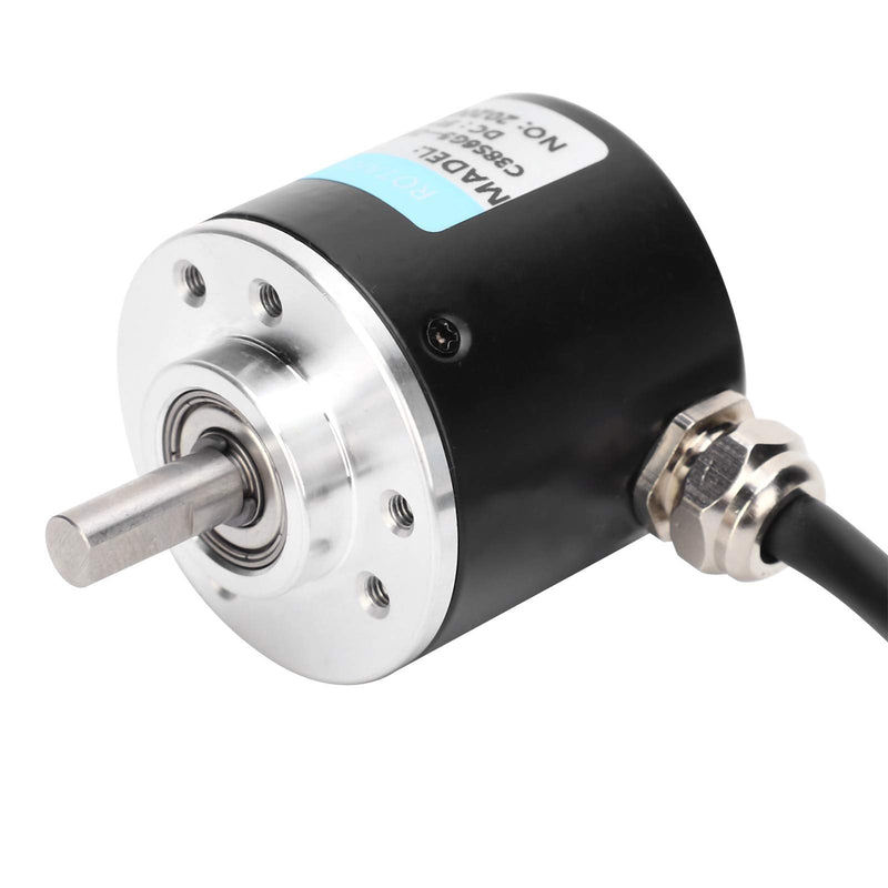 [Australia - AusPower] - DC5-24V Incremental Optical Rotary Encoder Solid Shaft ABZ 3?Phase Motion Controls Component 30KHZ 1000B/1024B (1024Z) 1024Z 