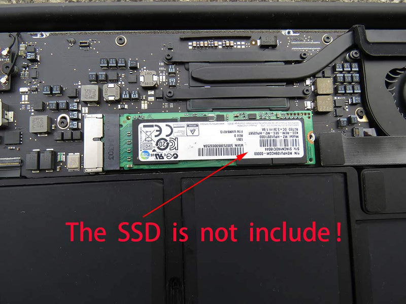 [Australia - AusPower] - HUYUN M.2 NVME SSD Convert Adapter for MacBook Air Pro Retina Mid 2013 2014 2015 2016 2017 NVME & AHCI SSD Upgraded Fit for A1465 A1466 A1398 A1502 (1X M.2 NVME SSD Convert Adapter) 1X M.2 NVME SSD Convert Adapter 
