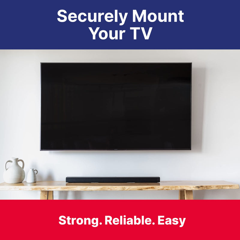 [Australia - AusPower] - Bullfix TV Kit - Drywall Anchors for TV Bracket, Drywall Anchor & Screws for Mounting TV to Hollow Walls, Wall Mount Hardware Kits, Heavy Duty Wall Anchors for Televisions, Holds up to 255lbs 