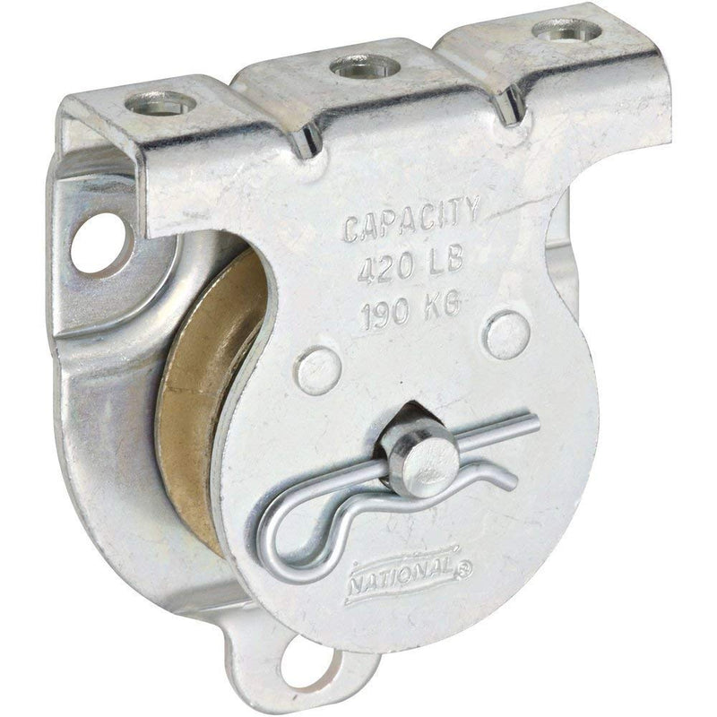 [Australia - AusPower] - National Hardware N233-247 3219BC Wall/Ceiling Mount Single Pulleys in Zinc, 1-1/2", 4 Pack 
