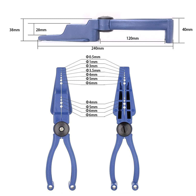 [Australia - AusPower] - Plastic Pliers, Home Tool Auxiliary Pliers, Jelanry Secure Nails Anti-smashing finger Joint Pliers for More Safety for Hammering Nails Easy to Position and Keeps Fingers Safe 