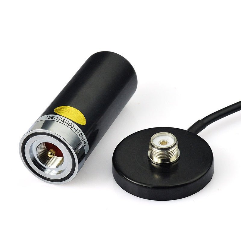 [Australia - AusPower] - Eightwood Dual Band VHF UHF Ham Mobile Radio Antenna PL259 with Magnetic Base Extension Cable 16 feet for Ham Radio Amateur Radio Mobile Transceiver 144/430mhz 