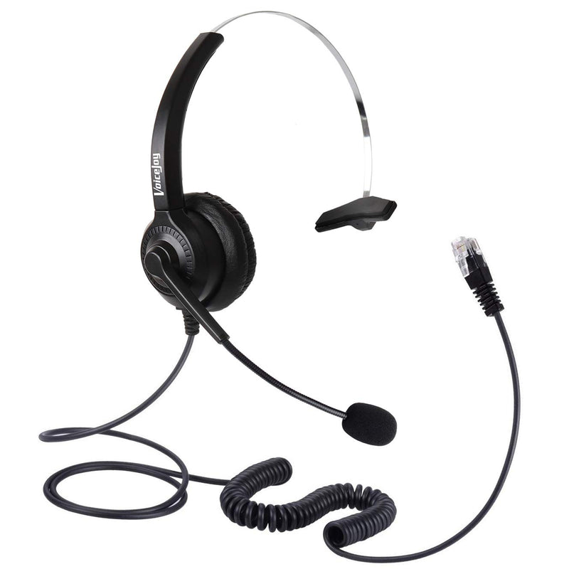 [Australia - AusPower] - Mono Call Center Headset Headphone with Mic for Cisco Unified Telephone IP Phones 7940 7941 7942 7945 7960 7961 7962 7965 7970 and Plantronics M10 MX10 Vista Modular Adapters 