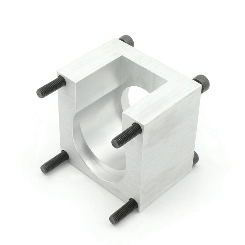 [Australia - AusPower] - Nema23 Stepper Motor Mount Base 57 Stepping Motor Bracket Clamp Support Holder with 4pcs Installation Screws Aluminium Oxide for CNC Router Machine 