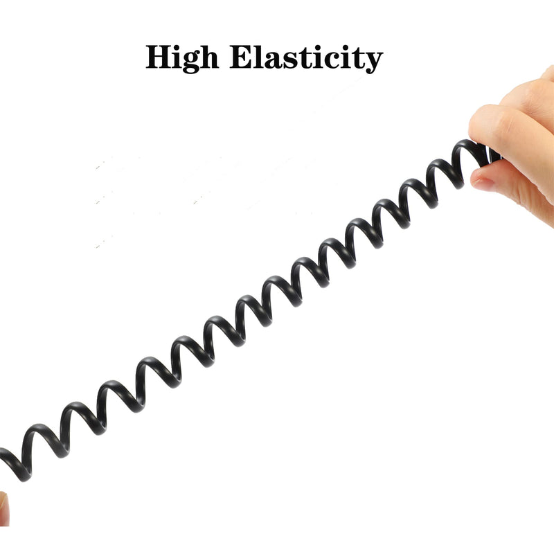 [Australia - AusPower] - Phone Cord Landline8Ft Uncoiled / 1.4Ft Coiled Landline Phone Handset Cable RJ9 4P4C Telephone Accessory- Black (10pack) 10pack 
