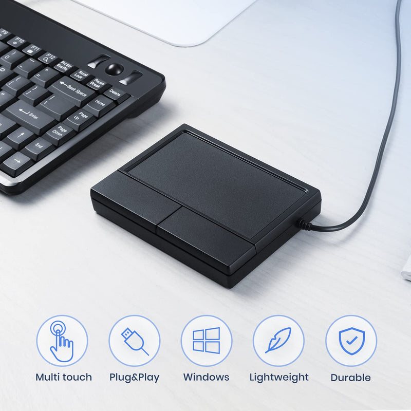 [Australia - AusPower] - Perixx PERIPAD-504 Wired USB Touchpad, Portable Trackpad for Desktop and Laptop User, Large Size,Big Big 