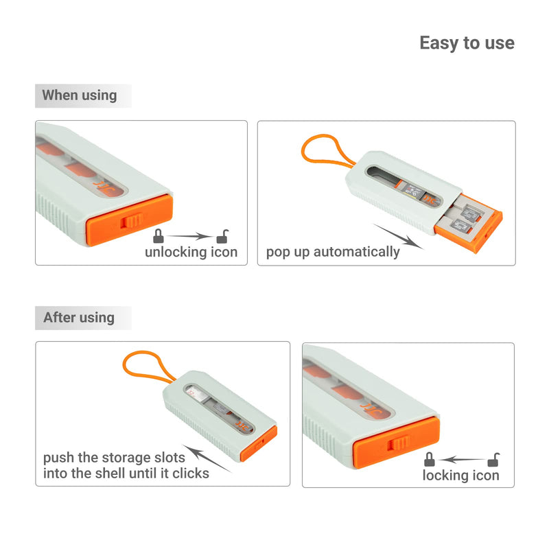 [Australia - AusPower] - 18 Slots Memory Card Case for 12 Micro SD Card and 6 SD Cards,Pop-up and Transparent Window Design, Micro SD/Micro SDHC/Micro SDXC TF Card Holder Organizer, SD/SDXC/SDHC Card Case Storage 18 Slots=12 Micro SD+6 SD Cards 