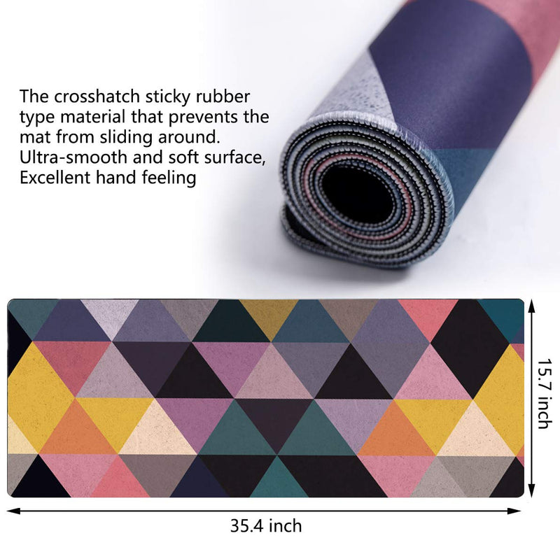[Australia - AusPower] - Large Mouse Pad,Geometric Pattern Desk Mat XXL Extended Gaming Mouse Pad Non-Slip Keyboard Pad for Laptop Computer Home Office Accessories Geometric C 