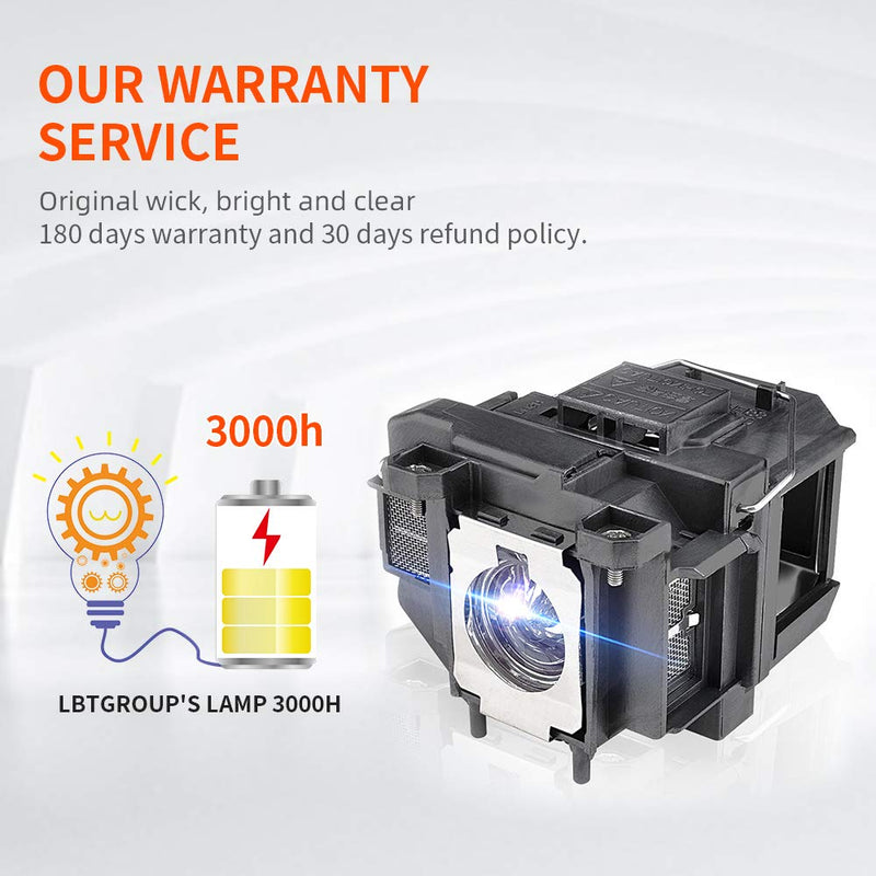 [Australia - AusPower] - LBTbate ELPLP67 V13H010L67 Replacement Projector Lamp for EPSON PowerLite Home Cinema 710 750HD EX7210 EX3210 EX3212 EX5210 H429A VS210 VS220 MG-850HD PowerLite1221 1261W EB-S02 K85 Projector Bulbs 