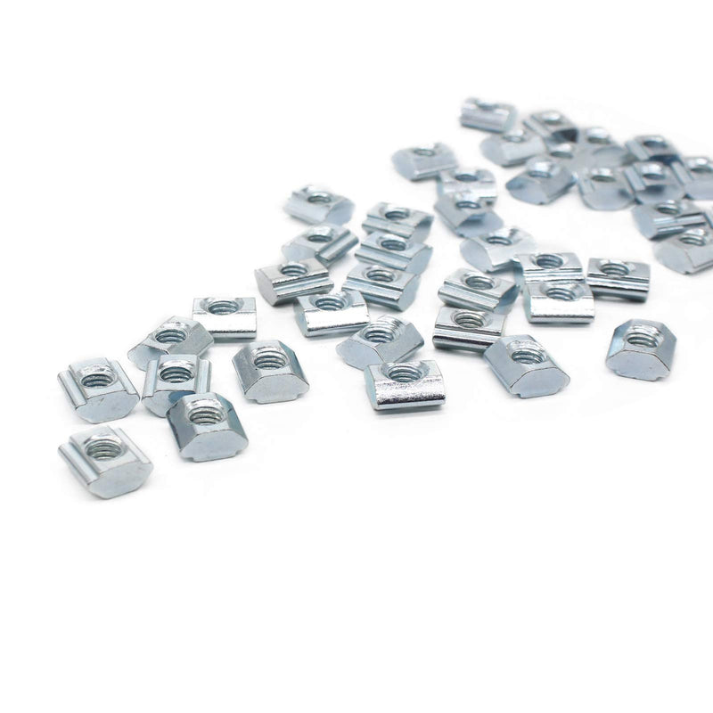 [Australia - AusPower] - 40pcs M5 Slide in T Nut Tee Sliding Nut Nut for Aluminum Extrusion with Profile 2020 Sereis Slot 6mm 