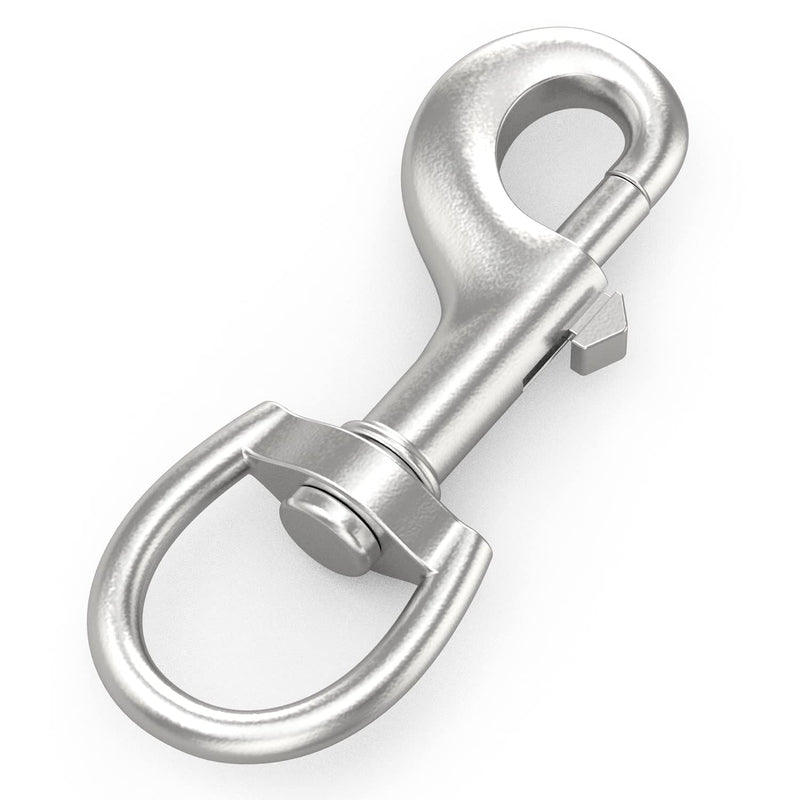 [Australia - AusPower] - 3.5 Inch Swivel Hooks Metal Spring Hooks for Keychain, Linking Chains, Ropes 6 Pcs 