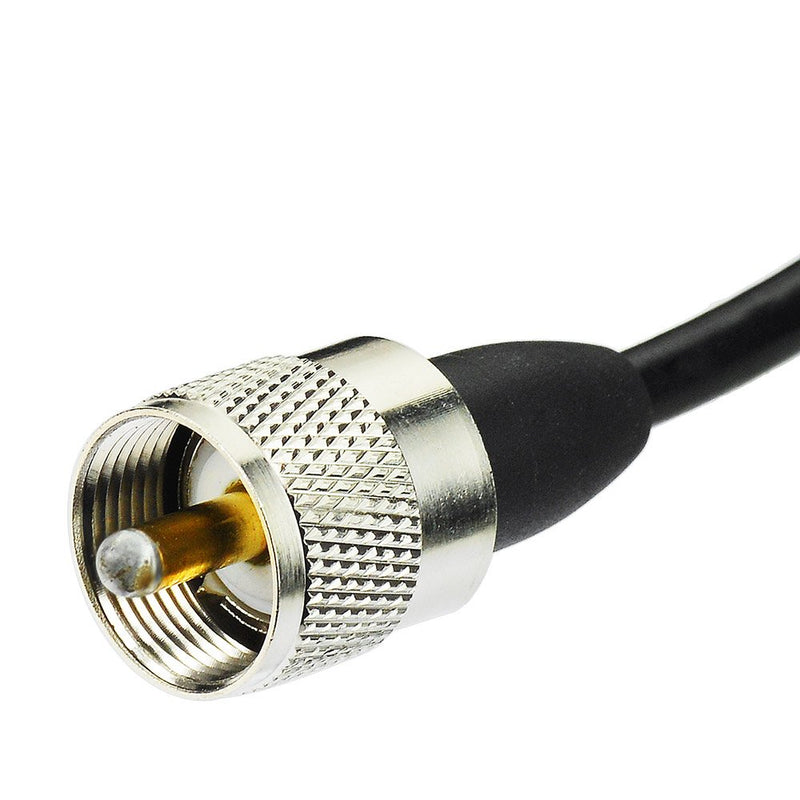 [Australia - AusPower] - Eightwood Dual Band VHF UHF Ham Mobile Radio Antenna PL259 with Magnetic Base Extension Cable 16 feet for Ham Radio Amateur Radio Mobile Transceiver 144/430mhz 