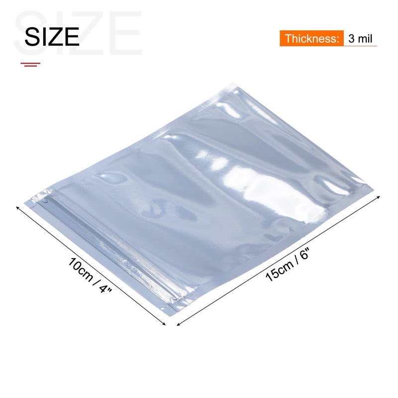 [Australia - AusPower] - MECCANIXITY Anti Static Bags Shielding Bag 50pcs 4x6inch(10x15cm) Resealable with Labels for Hard Drive HDD SSD 