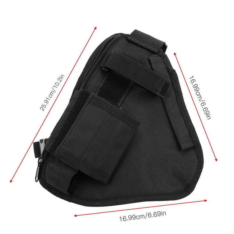 [Australia - AusPower] - Radio Holster, Walkie Talkie Holster Universal Hands-Free Front Pack Pouch Radio Holster with Nylon Strap for Two Way Radio Walkie Talkie 