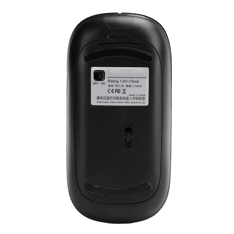 [Australia - AusPower] - Black Wireless Bluetooth Mouse, Wireless Bluetooth 5.0 Silent Office Mouse for Os X/Mi/Samsung Laptop Tablets for Gaming, Library, Meeting Room, Classroom, Bedroom 