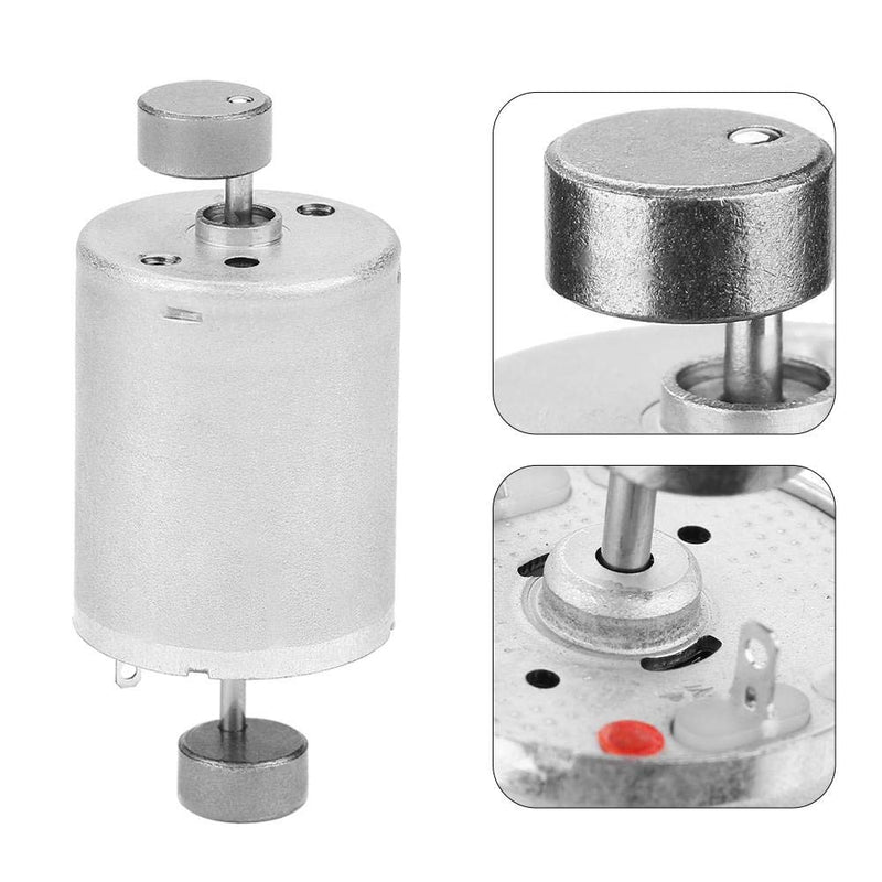 [Australia - AusPower] - Vibration Motor DC 12V Double Shaft High Torque Electric Vibrating Motor Strong Vibration Motor with 2 Eccentric Rotating Wheels 