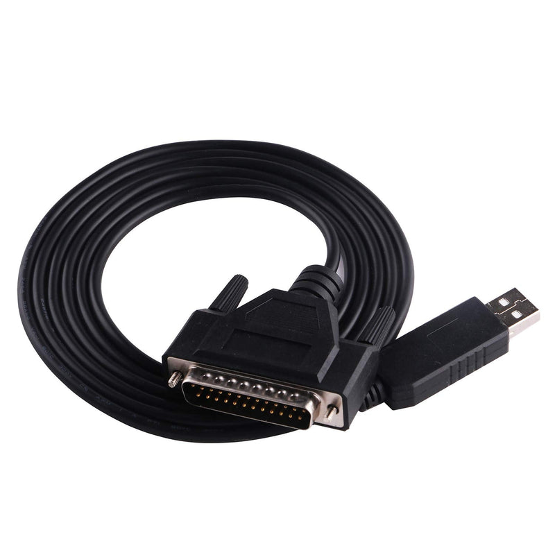 [Australia - AusPower] - 16FT USB RS-232 to DB25 Serial Adapter Cable for Fanuc CNC DNCLINK Configuration Copy Setting,Compatible wiith Windows,Linux,MAC OS,FTDI Chip Inside 16FT 
