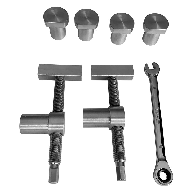 [Australia - AusPower] - BZBMGMO Woodworking Desktop Clip 2 Pcs,Adjustable Clamp Fixtures and Woodworking Tools,for 19mm Dog Hole 