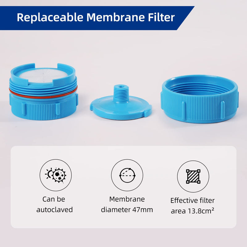 [Australia - AusPower] - COBETTER Filter Holder Polypropylene Reusable for 47mm Disc Membranes, 1 pcs/Pack 