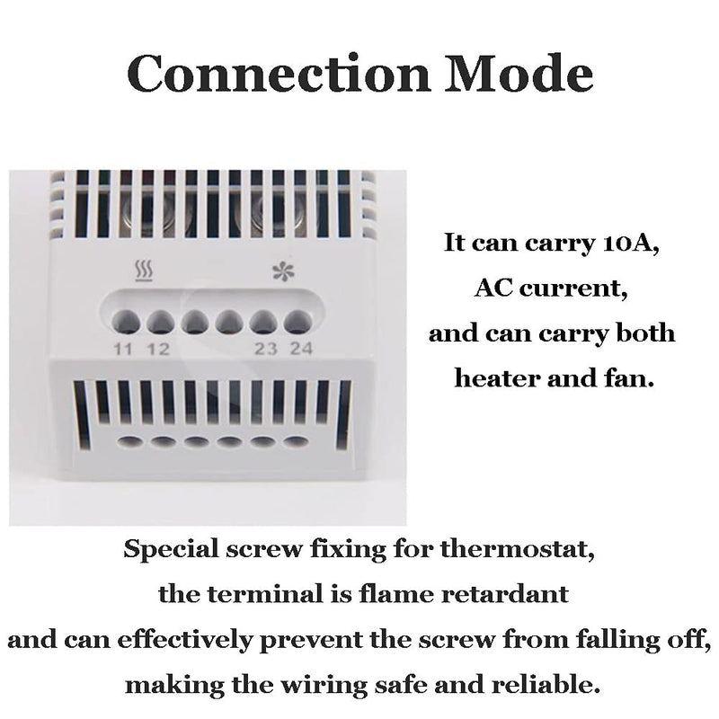 [Australia - AusPower] - ZR011 Temperature Switch, IP20 Thermostat Open/Close Adjustable Thermostat Temperature Controller Switch(ZR011) 
