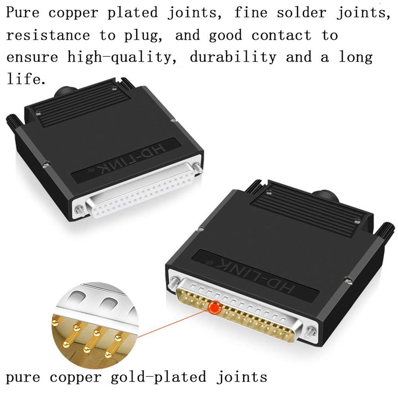 [Australia - AusPower] - ANMBEST Thinner DB37 Solderless RS232 D-SUB Serial to 37-pin Port Terminal Female Adapter Connector Breakout Board with Case Long Bolts Tail Pipe 