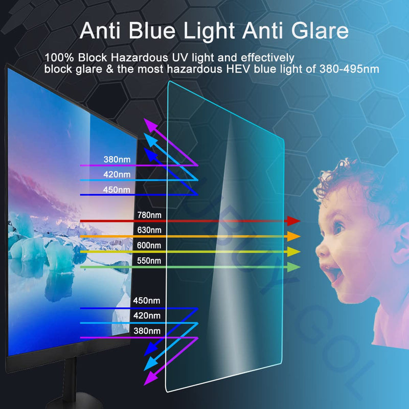 [Australia - AusPower] - 11.6" Laptop Screen Protector Blue Light Glare Filter (10.1" x5.7"/W x H) for with 11.6 Inch 16:9 Aspect Ratio Screen HP/Dell/Sony/Samsung/Lenovo/Acer/MSI/Razer Blade/LG Gram 11.6" Laptop 10 1/8 x 5 11/16 Inch 