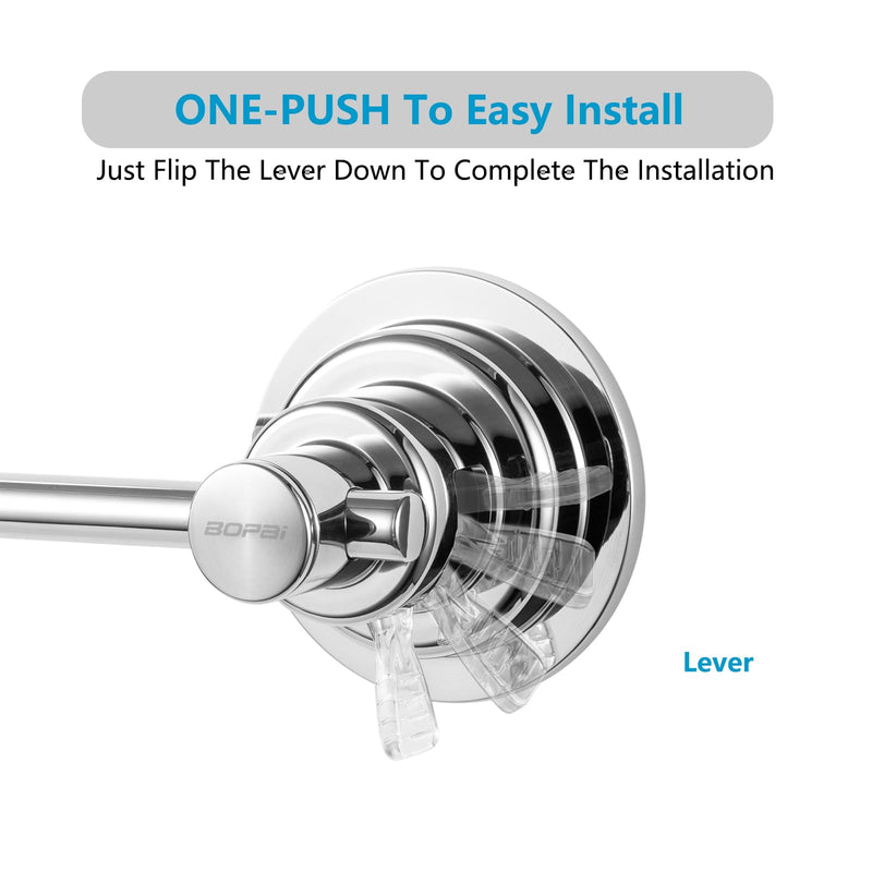 [Australia - AusPower] - Extendable Suction Cup Towel Bar 17-28.5", Chrome 
