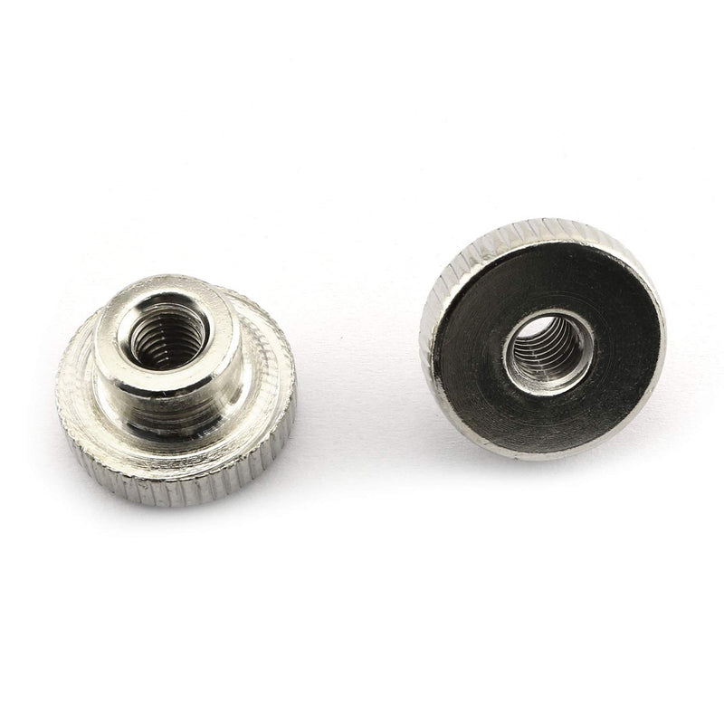 [Australia - AusPower] - RLECS 10pcs M5 Knurled Thumb Nuts with Collar 3D Printers Parts, Nickel Plating, 0.8mm Pitch 
