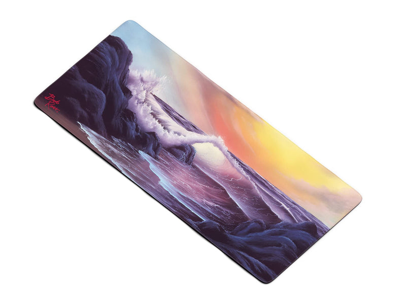 [Australia - AusPower] - Bob Ross TV Series Scenic XXL Extended Gaming Mouse Pad for Computer, Office, Keyboard and Laptop, Large Desk Mat, Large Mouse Pad 35.4"x 15.7" x 0.12" - Stormy Seas - S17 E04 
