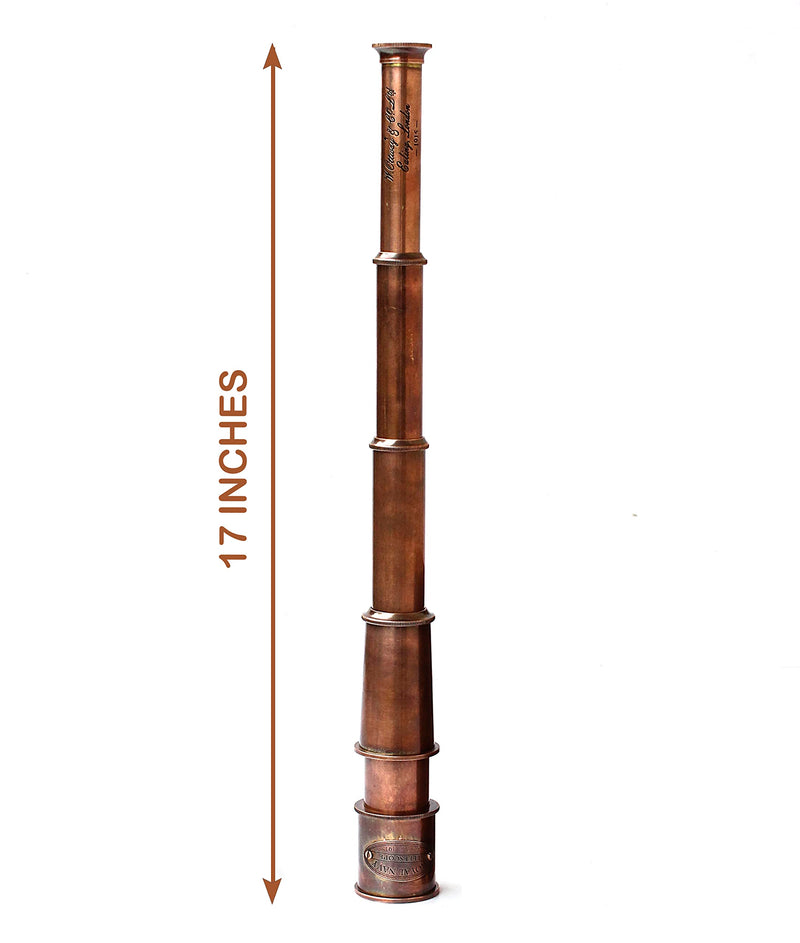 [Australia - AusPower] - Vintage 1915 Retro Sailor Marine Telescope Copper Antique Royal Navy Gift Item 