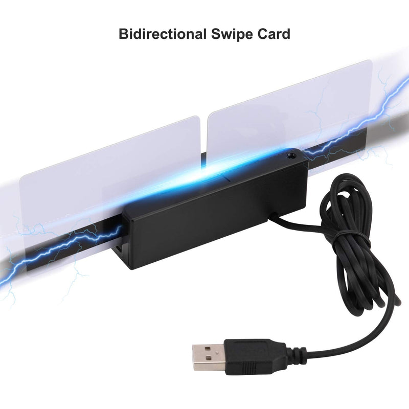 [Australia - AusPower] - MSR90 USB Swipe Magnetic Credit Card Reader 3 Tracks Mini Smart Card Reader MSR605 MSR606 Deftun 
