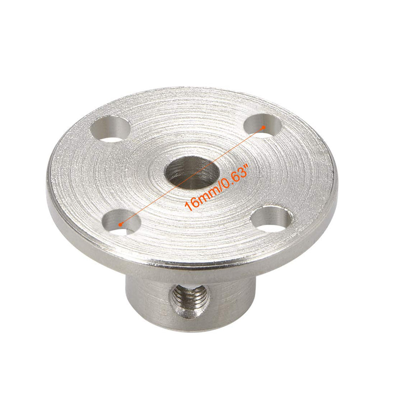 [Australia - AusPower] - uxcell 4mm Inner Dia H12*D10 Rigid Flange Coupling Motor Guide Shaft Coupler Motor Connector for DIY Parts 