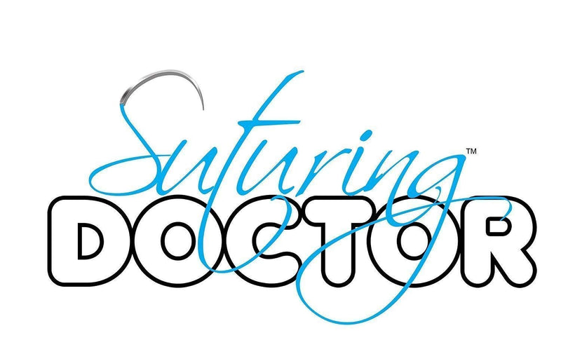 [Australia - AusPower] - Suturing Doctor Pads 2pc Set - Flesh Skin-Tone Colour with Free 12 x Needles and Free 1 x Needle Holder - Start Practicing Straight Away! As seen on The BBC TV 