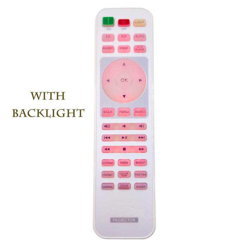 [Australia - AusPower] - InTeching Projector Remote Control for BenQ HT1075, HT1085ST, HT2050A, HT2150ST, HT3050, HT4050, MH684, TH670s, TH683, W1070+W, W1075, W1080ST+, W1090, W1110s, W1120, W1210ST, W1350, W2000+, W3000 