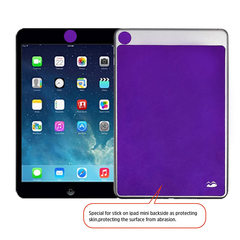 [Australia - AusPower] - Bilymate Sticky Travel Mouse Pad, Multi-Functional Microfiber Mouse Pad for Laptop, Portable & Washable Keyboard Cover and Monitor Microfiber Cleaning Cloth All in One-Purple Purple 