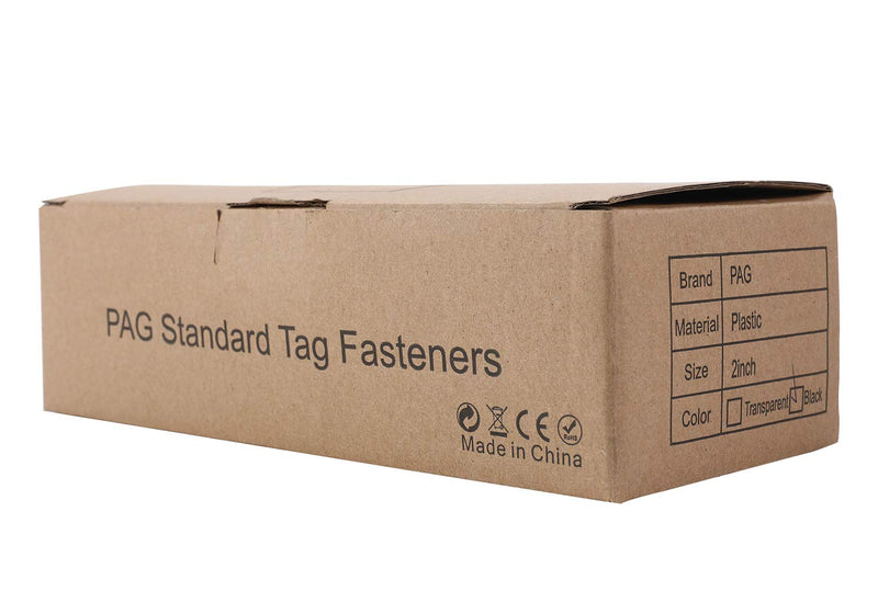 [Australia - AusPower] - PAG 2" Standard Tagging Gun Fasteners Tag Barbs Attachments for All Standard Price Tag Gun, 5000pcs - 50pcs/Clip, Black 