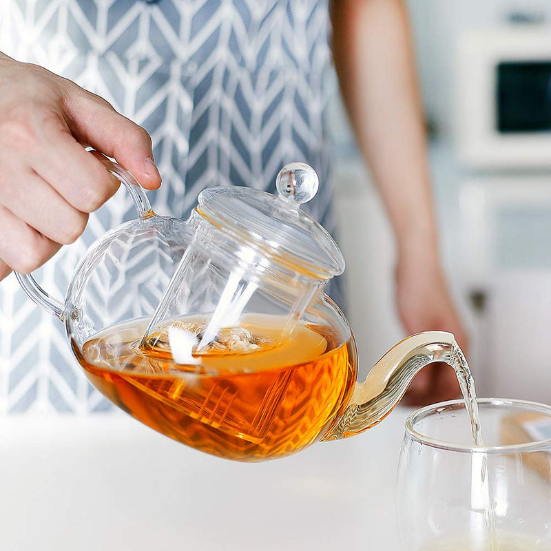 [Australia - AusPower] - CNGLASS Glass Infuser with Lid for 20.3oz Teapot S 
