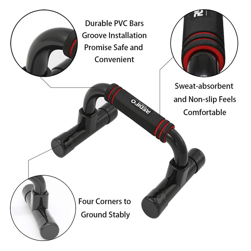 [Australia - AusPower] - Redipo Push Up Bars Strength Training - Workout Stands with Ergonomic Push-up Bracket Board with Non-Slip Sturdy Structure Portable for Home Fitness Training, Push Up Stands Handle for Floor Workouts 