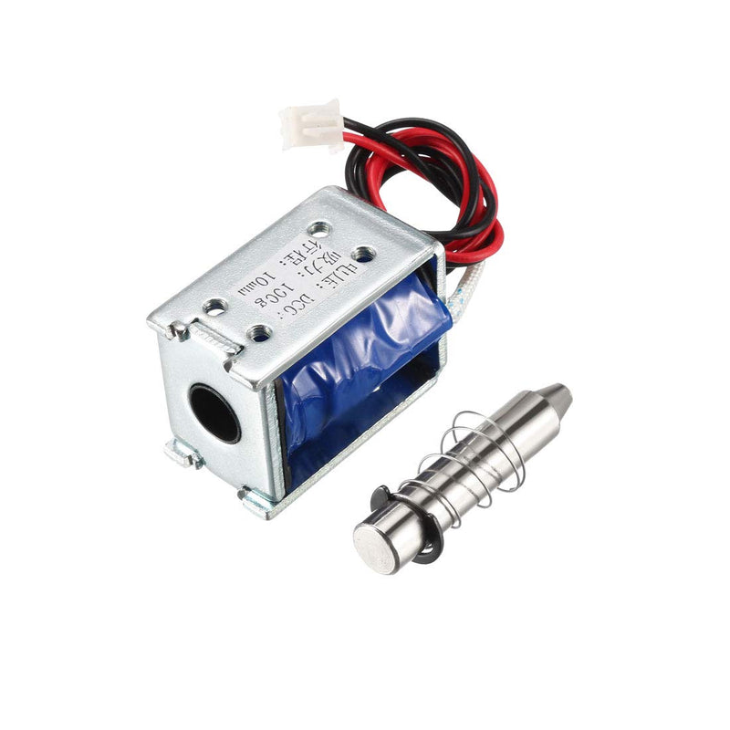 [Australia - AusPower] - uxcell DC 6V 1A 100g Force 10mm Stroke,Pull Type,Open Frame,Electromagnetic Solenoid Lock 