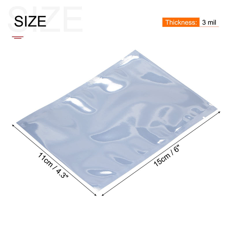 [Australia - AusPower] - MECCANIXITY Anti Static Bags Shielding Bag 25pcs 4.3x6inch(11x15cm) Open Top with Labels for Hard Drive HDD SSD 