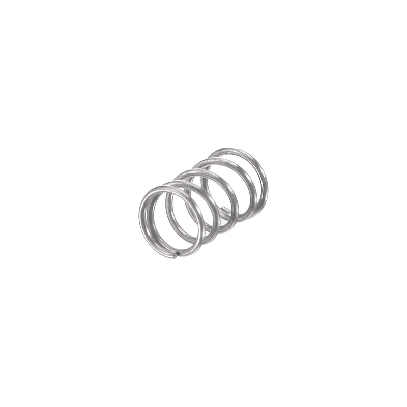 [Australia - AusPower] - uxcell Compression Spring,304 Stainless Steel,3mm OD,0.3mm Wire Size,5mm Compressed Length,3mm Free Length,2N Load Capacity for Home Projects, Silver Tone,10pcs 5mm 