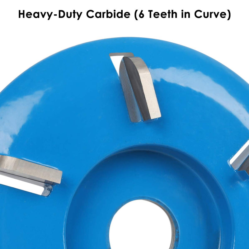 [Australia - AusPower] - Wood Turbo Carving Disc (Curve) in 6 Teeth by KOWOOD 6 teeth, Curve Blue 